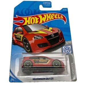 Hot Wheels Volkwagen Golf GTI 19/250 VW Momo Red 1:64 Die-cast 2017